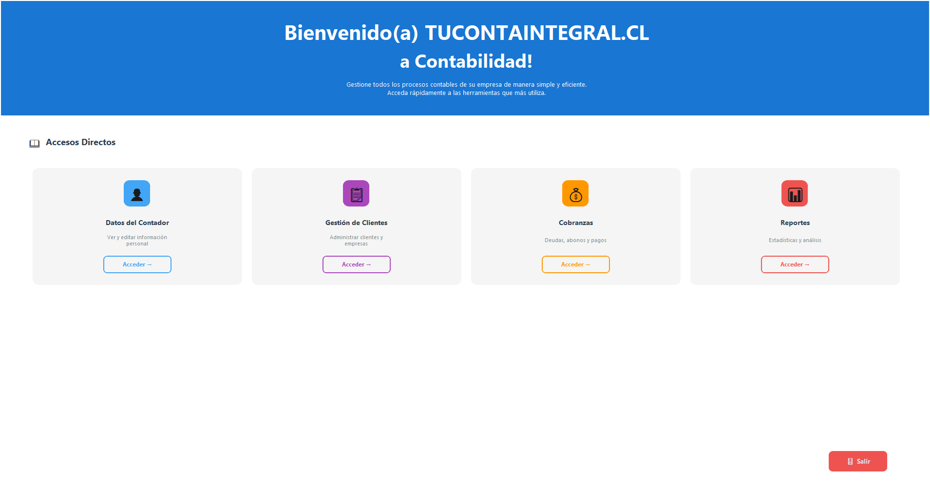 Programa gestion de clientes tucontaintegral